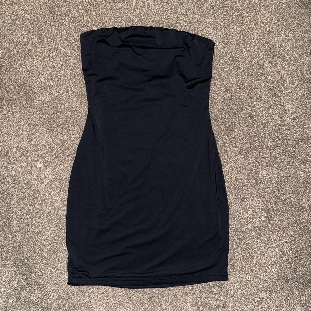 White fox black tube top dress size small